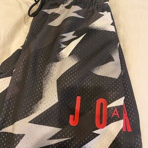 Jordan Black and White Athletic Shorts